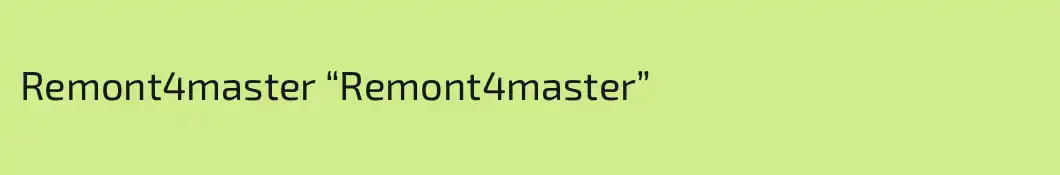 Remont4master “Remont4master”